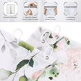 thumbnail image 6 of Spring Shower Curtain, Sage Green Eucalyptus Leaf Pink Watercolor Floral Botanical Plants Bathroom Curtain Waterproof Fabric Machine Washable with Hooks, 72" Wx84 L, 6 of 6