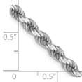 thumbnail image 5 of Leslie's 14K White Gold 4.00mm Diamond-Cut Rope Chain (Weight: 28.63 Grams, Length: 22 Inches), 5 of 5