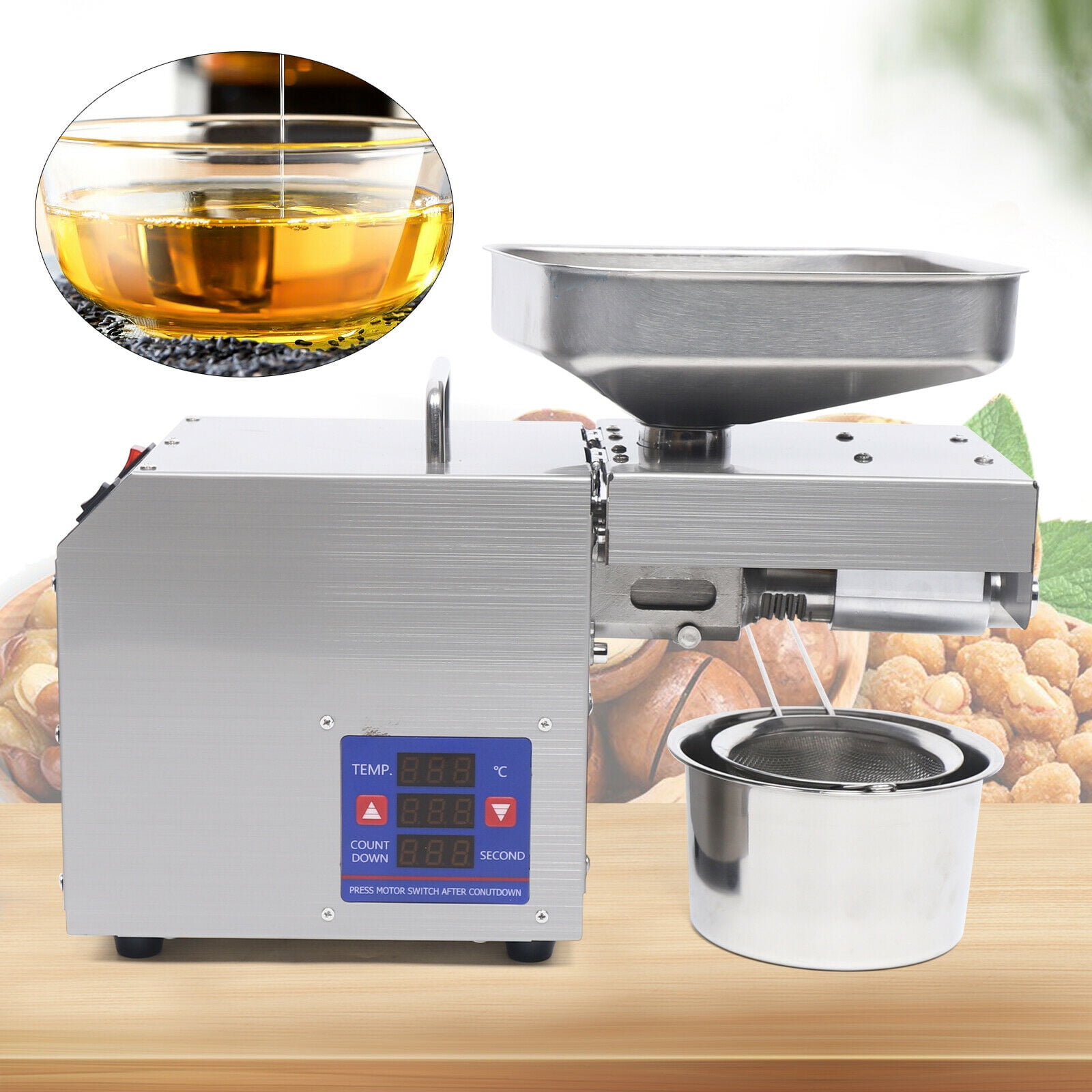 DENEST Commercial Automatic Oil Press Machine Oil Extraction Peanut