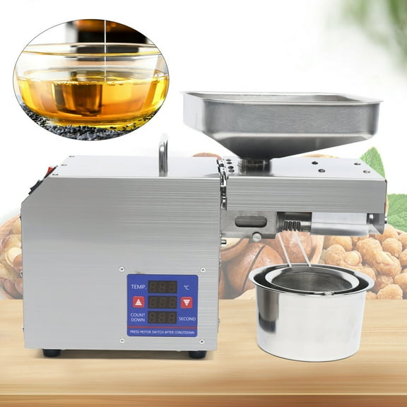 Automatic Commercial Stainless Steel Oil Press Machine Extractor 600W Oil Press Machine