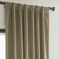 thumbnail image 5 of Half Price Drapes Museum Taupe Heritage Plush Velvet Room Darkening Curtains (1 Panel), 50W X 96L, 5 of 12