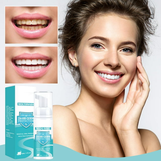 Pasta de dientes blanqueadora, elimina manchas y potencia la sensación de dientes frescos. Espuma dental de 50 ml.
