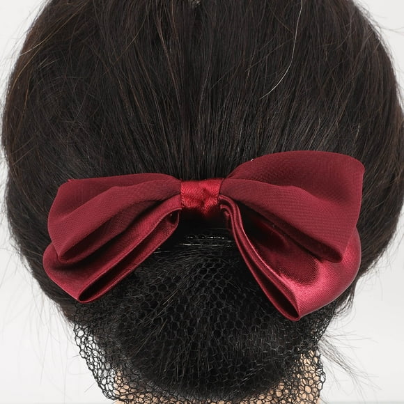 VERDANVERSE 2Ud Para Moño Rojo Con Red Y Para Un Peinado Sofisticado