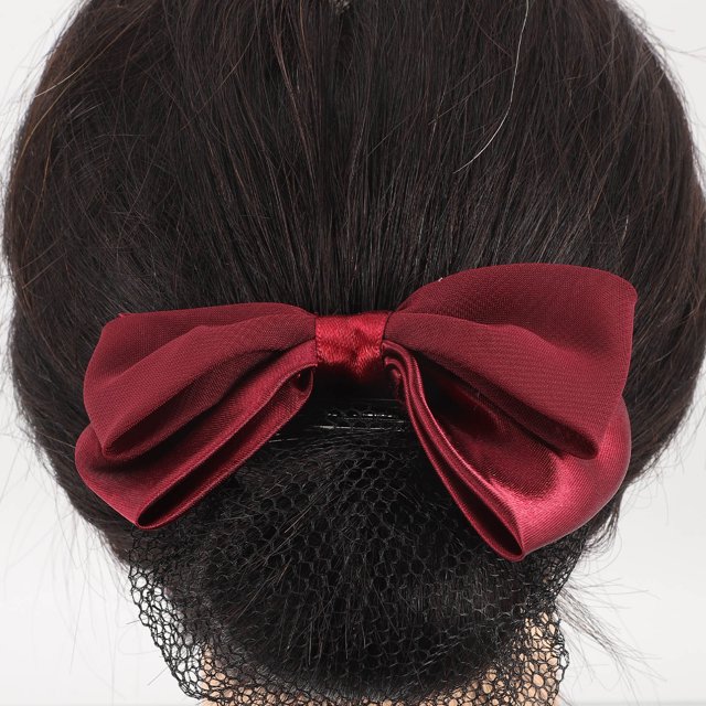 VERDANVERSE 2Ud Para Moño Rojo Con Red Y Para Un Peinado Sofisticado