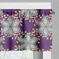 thumbnail image 5 of Ambesonne Moroccan Valance & Curtain, Vintage Floral Petals, 55"x45", Earth Yellow Purple, 5 of 6