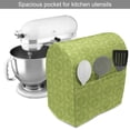thumbnail image 2 of Botanical Stand Mixer Cover, Rhythmic Shamrock Leaves Inspired Symmetrical Pattern, Kitchen Appliance Organizer Bag Cover with Pockets, 5 Quarts, Pale Green Apple Green, by Ambesonne, 2 of 4