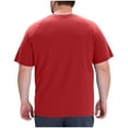 thumbnail image 6 of Stamzod Oversized Tshirts for Men Solid Color Summer Basic Tee Shirts Mens Casual Short Sleeve Crewneck T Shirt Red E L, 6 of 6