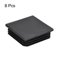 thumbnail image 3 of 8Pack 70mmx70mm(2.76pulgadas) Tapón de tubería de plástico Tapas de extremo de poste cuadradas negras, 3 of 6
