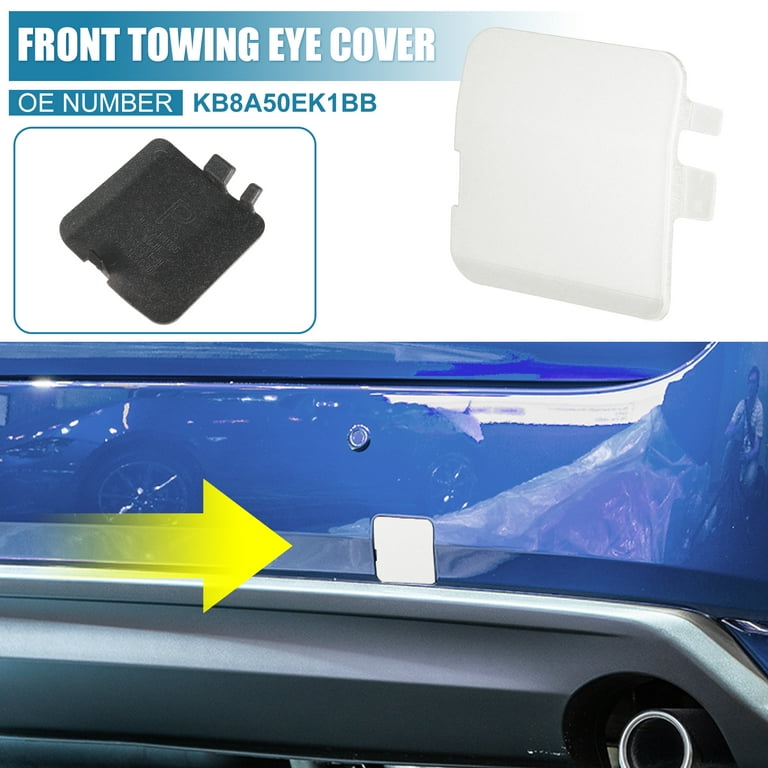 Unique Bargains Car Rear Bumper Tow Hook Towing Hole Eye Cover Cap KB8A50EK1BB for Mazda CX-5 2017-2021 White