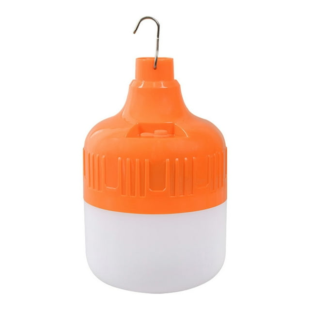 TFixol Ampoule DEL Rechargeable par USB pour Usage Extérieur, Lumière d'Urgence Portable 80 W avec Luminosité Réglable, Idéale pour Kiosques, Camping et Maison