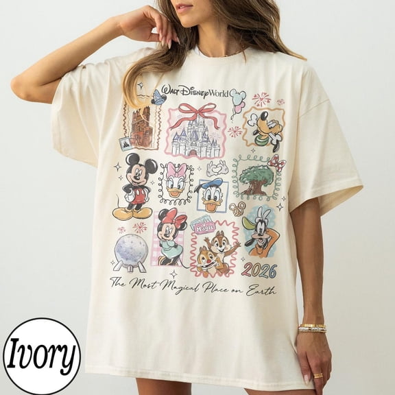 Vintage Mickey Disneyworld Comfort Colors T-Shirt, Retro Mickey And Friends Shirts, Vacation Tee
