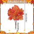thumbnail image 3 of Artificial Fall Maple Leaves Stem, Fake Branches, Faux Foliage for Table Centerpiece, Home Farmhouse Thanksgiving Fireplace Halloween Decor, 3 of 6