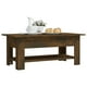 thumbnail image 5 of Mesa de café VidaXL de madera aglomerada de roble ahumado 102x55x42 cm, 5 of 7