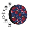 thumbnail image 4 of Yiaed Hot Cocoa Snowflake Mittens Print Print Tire Wheel Cover, tire covers for trailers,rv wheel covers,rv tire covers, camper tire covers,tire covers for cars-15 inch, 4 of 6