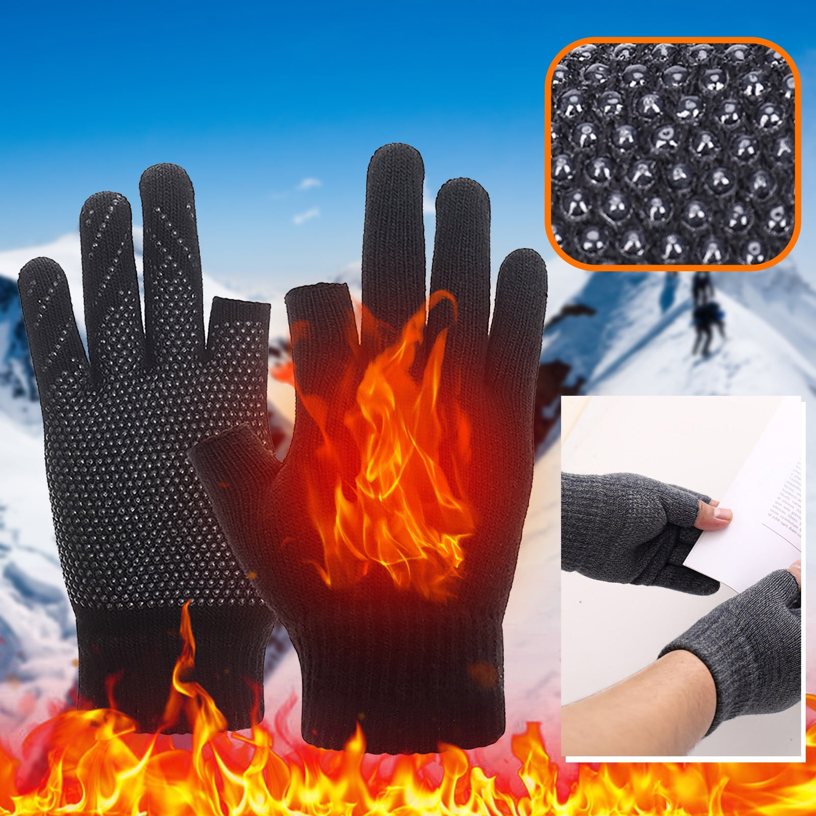 Riverruns Fingerless Fishing Gloves- Fishing Sun Gloves- UV Protection  Gloves Men and Women Fishing, Boating, Kayaking, Hiking, Running, Cycling  and Driving