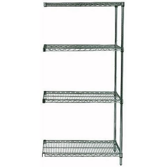 30" Deep x 36" Wide x 63" High 4 Tier Freezer Add-On Shelving Unit