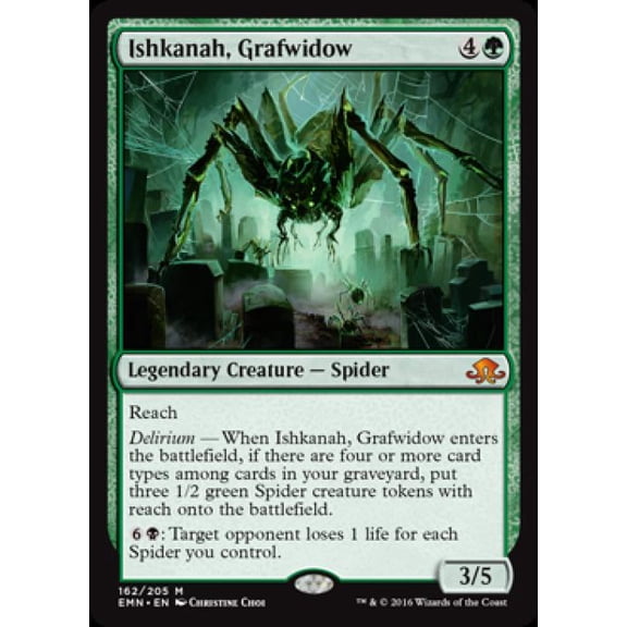 Magic the Gathering - Eldritch Moon - Ishkanah, Grafwidow Light Play Foil