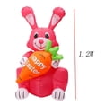 thumbnail image 3 of Enchufe de EE. UU. Sunnimix Conejito de Pascua Inflable Modelo Luminoso 120cm, 3 of 8