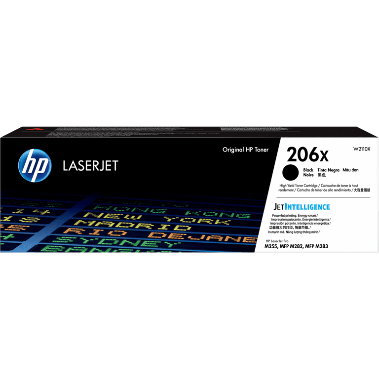 HP 206X Original High Yield Laser Toner Cartridge - Black - 1 Each - 3150 Pages