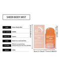 thumbnail image 3 of Bruma corporal brillante Protector solar SPF 50 con ácido hialurónico Brillo dorado rosa No graso Resistente al agua 80 minutos Protección Hidratante Ligero Leche dulce de rápida absorción Aroma, 3 of 8
