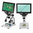 thumbnail image 4 of Gamvdout Lab Microscope Accessories G1200 1200X Digital Microscope For Electronic Video Microscope 7inch LCD 12MP Continuous Amplification Magnifier Tool, 4 of 6