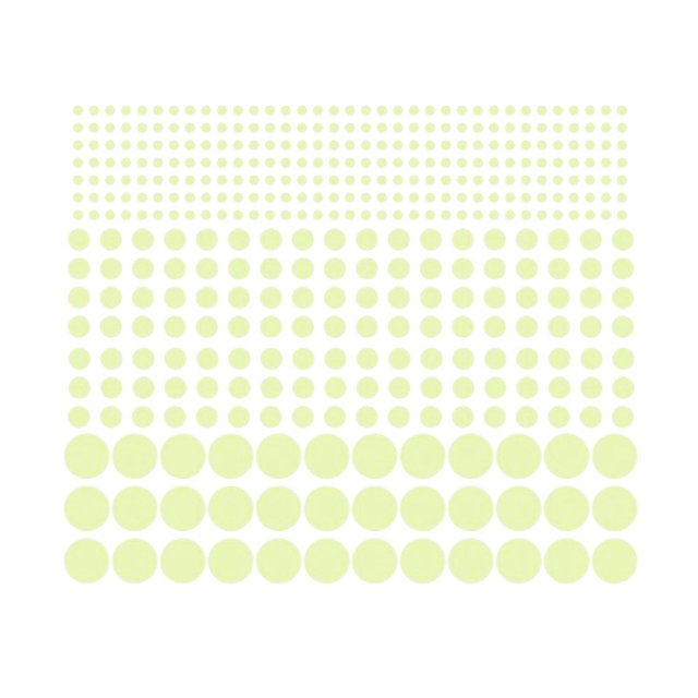 407 piezas Diy brillan en la oscuridad pegatinas de pared fluorescente Rould Dot Afortunado Sencillez