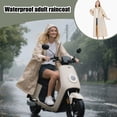 thumbnail image 3 of Ksruee Rain Ponchos for Adults Long Adults Rain Poncho with Sleeves Lightweight Trench Coats with Adjustable Drawstring Jacket for Cycling Backpacking Camping special, 3 of 9