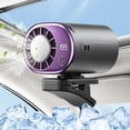 thumbnail image 1 of Ventilateur de Climatiseur à Pince pour Voiture 2026 avec Écran LED, Puce de Refroidissement à Semi-Conducteur 16 °C, Vitesses Réglables et Rotation à 360°, Ventilateur à Pince Portable pour Bureau, Camion, Plage (Noir), 1 of 8