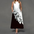 thumbnail image 1 of SMihono Robe d'Été Grande Taille pour Femmes 2023 Sans Manches à Col Ras du Cou avec Poche à Fleurs Vintage à Grande Ampleur, 1 of 5