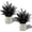 Black-small, variant on 2 Pack Small Fake Plants Eucalyptus Potted Artificial Plants for Shelf Desk Home Bathroom Farmhouse Room Coffee Table Decor (Sage Green)