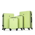thumbnail image 2 of Fluorescent Green 4-Piece ABS Luggage Set: Lightweight Suitcases (16-28in) with TSA Lock & Spinner Wheels for Travel. Durable & Spacious Design., 2 of 24