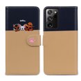 thumbnail image 4 of Cute Cartoon Wallet Phone Case for Samsung Galaxy Note 20 Ultra with Card Holder Soft PU Leather Kickstand Cover for Men and Women Magnetic Shockproof Protective with Lanyard, Khaki, 4 of 9