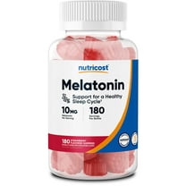 Nutricost Melatonin 10mg, 180 Gummies, Strawberry Flavored