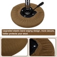 thumbnail image 3 of Fundas de Taburete Redondo de 4 piezas, Fundas de Silla Redonda Diámetro 12-14", Cojines de Asiento de Silla Redonda Marrón Claro, 3 of 6