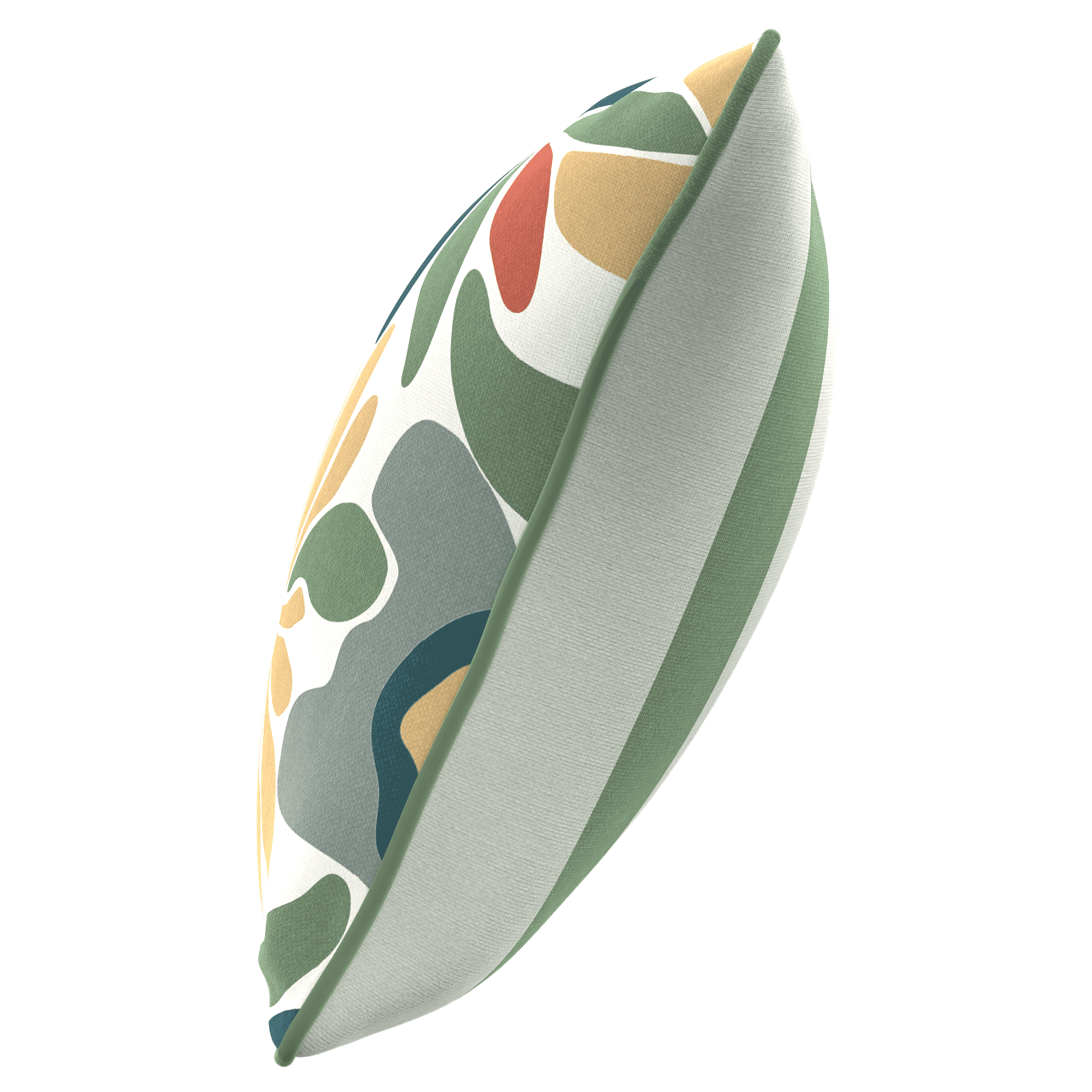 HOMETRENDS 16" x 16" Botanical Outdoor Toss Cushion, Fade Resistant