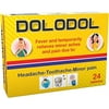 Dolodol Relief Caplets to Alleviate Migraine Symptoms Toothache - 24 Count