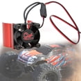thumbnail image 1 of Radiador De Motor RC, Sensor De Temperatura Del Disipador De Calor Del Coche RC Compatibilidad Automática Del Ventilador Para 1/10 RC Hobby Model Car Cergrey Rojo, 1 of 8