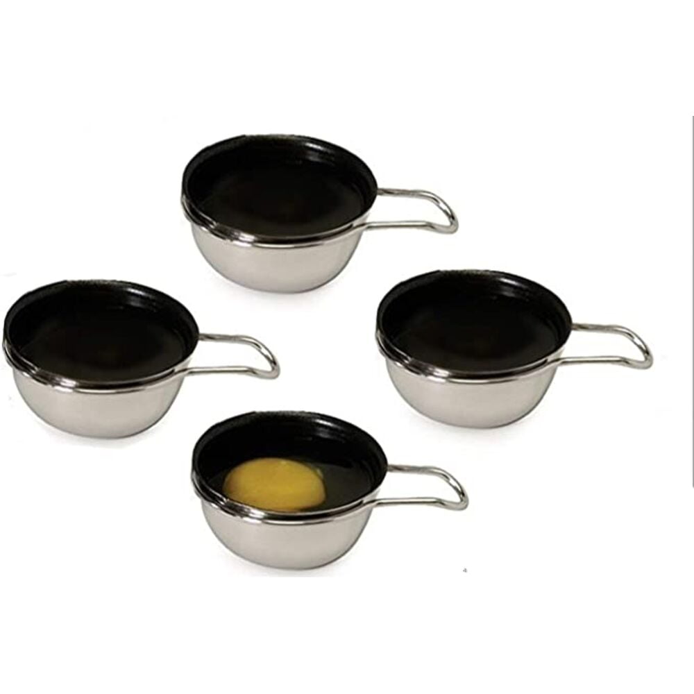 Cook Pro 532 Excel Steel Cup Egg Poacher with Stainless Steel