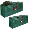 thumbnail image 2 of Christmas Tree Storage Bag for 4.4ft Tree - Waterproof, Durable, Zippered with Carry Handles, Protects Against Dust & Moisture, Green, Storage, 2 of 9