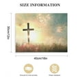 thumbnail image 3 of Nawypu Home Decor Dove of Peace Crosses Canvas Print Wall Art for Bedroom Home Holy Light Christ Spiritual Religion Picture Artwork Rest Room Study Room Wall Decor Frame Rustic Grassland, 3 of 6
