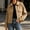 Khaki, variant on Bazzctt Womens Corduroy Bomber Jacket- Button Up Casual Turndown Collar Lightweight Shacket Fashion Jacket Outwear Blue