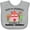 AC-Heather Grey, variant on Inktastic Book My Reservation I'm Going to Grandma and Grandpa's Boys or Girls Baby Bib