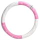 thumbnail image 2 of Funda Para Volante De Cuero Suave Y Brillante, Protector Universal Antideslizante De Cuero PU Con Diamantes De Imitación Para Mujeres Y Niñas(rosa + blanco), 2 of 5