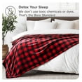 thumbnail image 4 of Fleece Blanket - Full/Queen - Throw for Bed, Sofa, Couch, Movie Night, Camping, and Travel - Microplush - Ultra Soft Warm Blanket (Full/Queen, Buffalo Plaid - Red/Black), 4 of 9