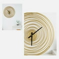 thumbnail image 5 of Creative Tree Ring Design Metal Wall Clock, Silent Movement, Modern Gold Color, 19 Inches, Suitable for Kitchen, Living Room, Office, and More, 5 of 5