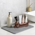 thumbnail image 6 of Ceramic Toothbrush Holders, Cat Toothbrush Holders, Bathroom Organizer for Bathroom Vanity and Countertops Decor, 10.23x4.72x4.72in, Coffee, 6 of 6