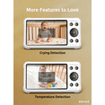 thumbnail image 4 of Momcozy 5" WiFi Baby Monitor with HD Camera, Two-Way Audio, 4X Zoom, Motion and Cry Detection, Safe Zone, Clear Night Vision, Photo and Video Recording, 4 of 6