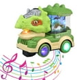 thumbnail image 3 of MesaSe Dinosaur Truck Toys for Kids 1-3, Music and Lights Crawling Toy for Toddlers, Dinosaur Toy Car, 3 of 7