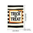 thumbnail image 4 of AMHNF Trick or Treat Halloween Linen Garden Flag for Halloween Home Outdoor Garden Yard Decor 12x18 inch, 4 of 5