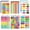 Colorful, variant on 18 Pack Educational Posters for Kids 11" x 16.5", Preschool & Kindergarten Learning Charts for Classroom Decor, Alphabet Numbers Colors Shapes Emotions Time Maps, Reusable Waterproof Wall Set